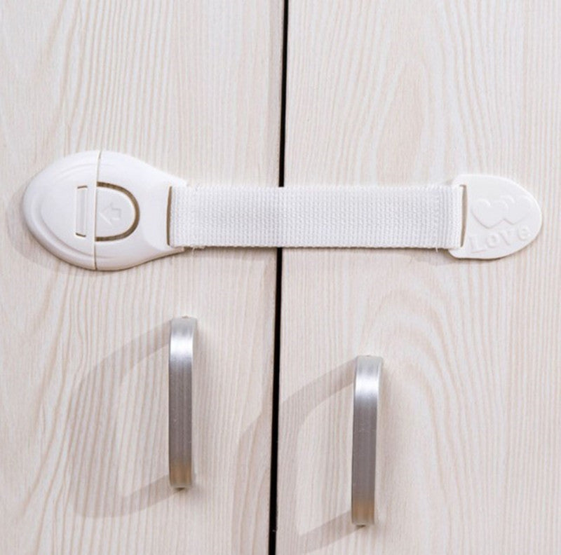 cupboard drawer door cabinet safety strap lock