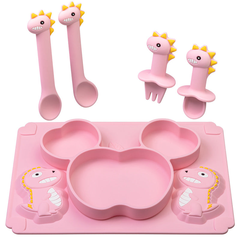 tidku dinnerware baby feeding silicone suction plate set