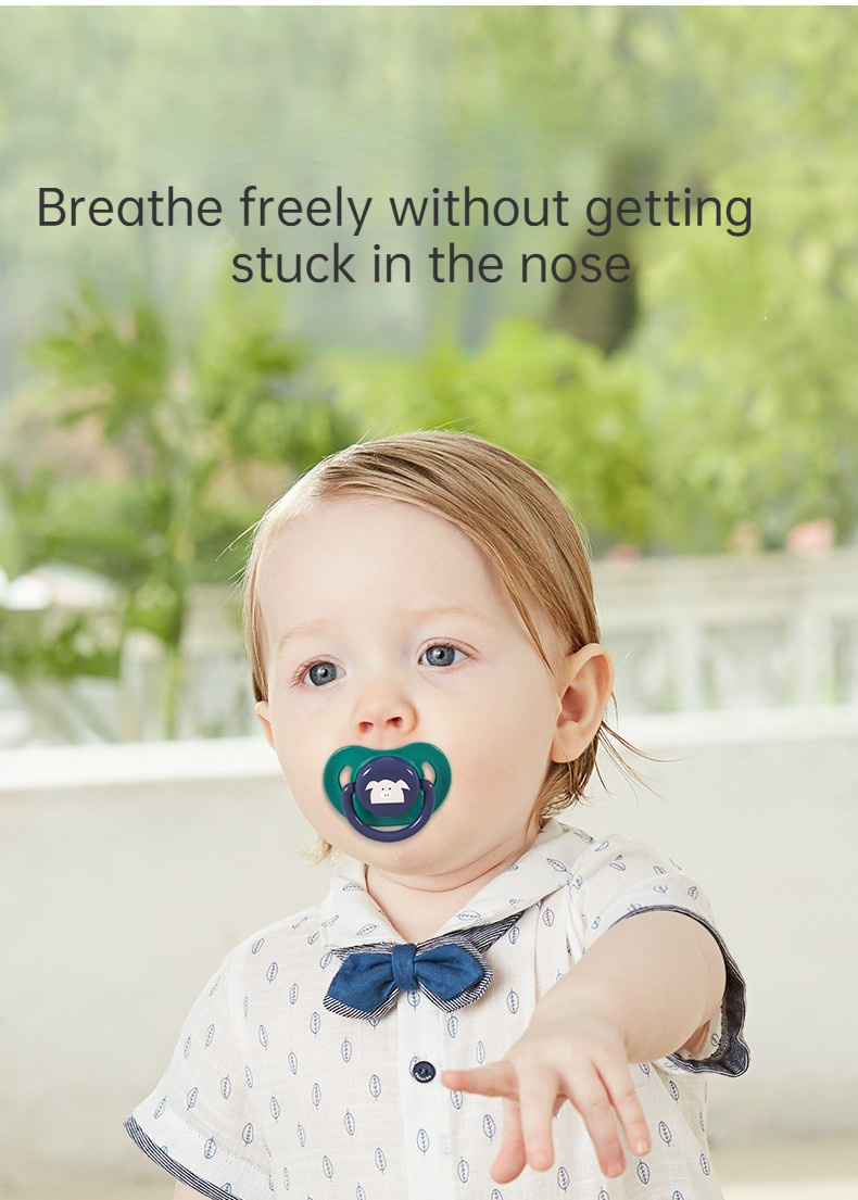 pacifier silicone 100% BPA-free premium silicone pacifier with clip day and night model