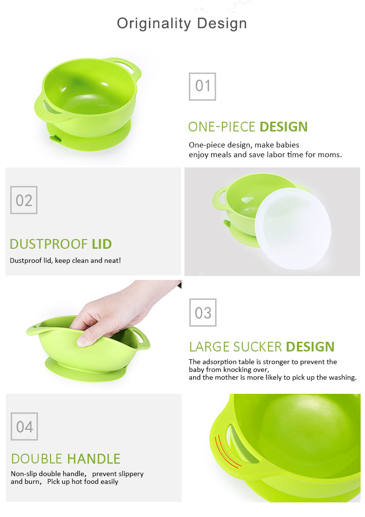 eco-friendly, non-toxic dish set with neck strap