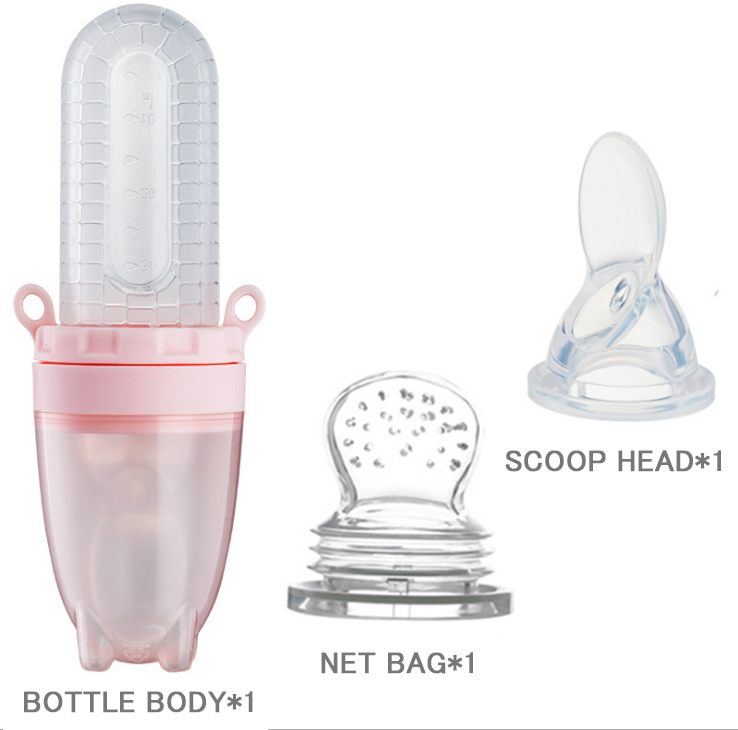 50 ml baby bottle soft silicone food scoop n' squeeze baby bottle